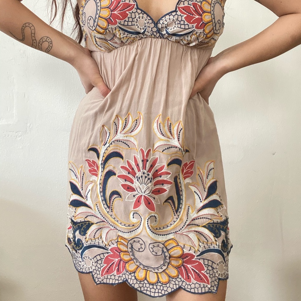 Bohemian Embroidered Dress